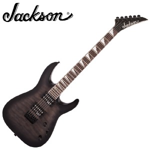 [Jackson] JS Series Dinky™ Arch Top JS32Q DKA HT (Hard Tail) - Transparent Black Burst