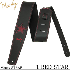 [Moody] Leather 1 Star - Std (Black / Red)