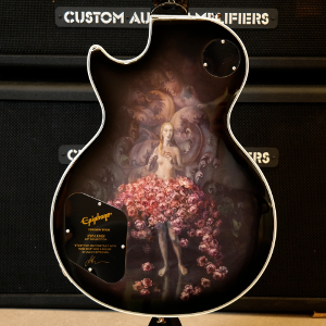 [Adam Jones Art Collection] Epiphone Les Paul Custom - Julie Heffernan Rose Skirt and a Mouse SN.2111526180